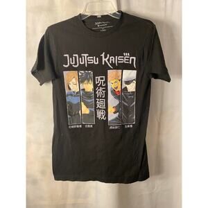 Jujutsu Kaisen Crunchyroll T Shirt Anime Size Small 34 -36  Black w graphics EUC